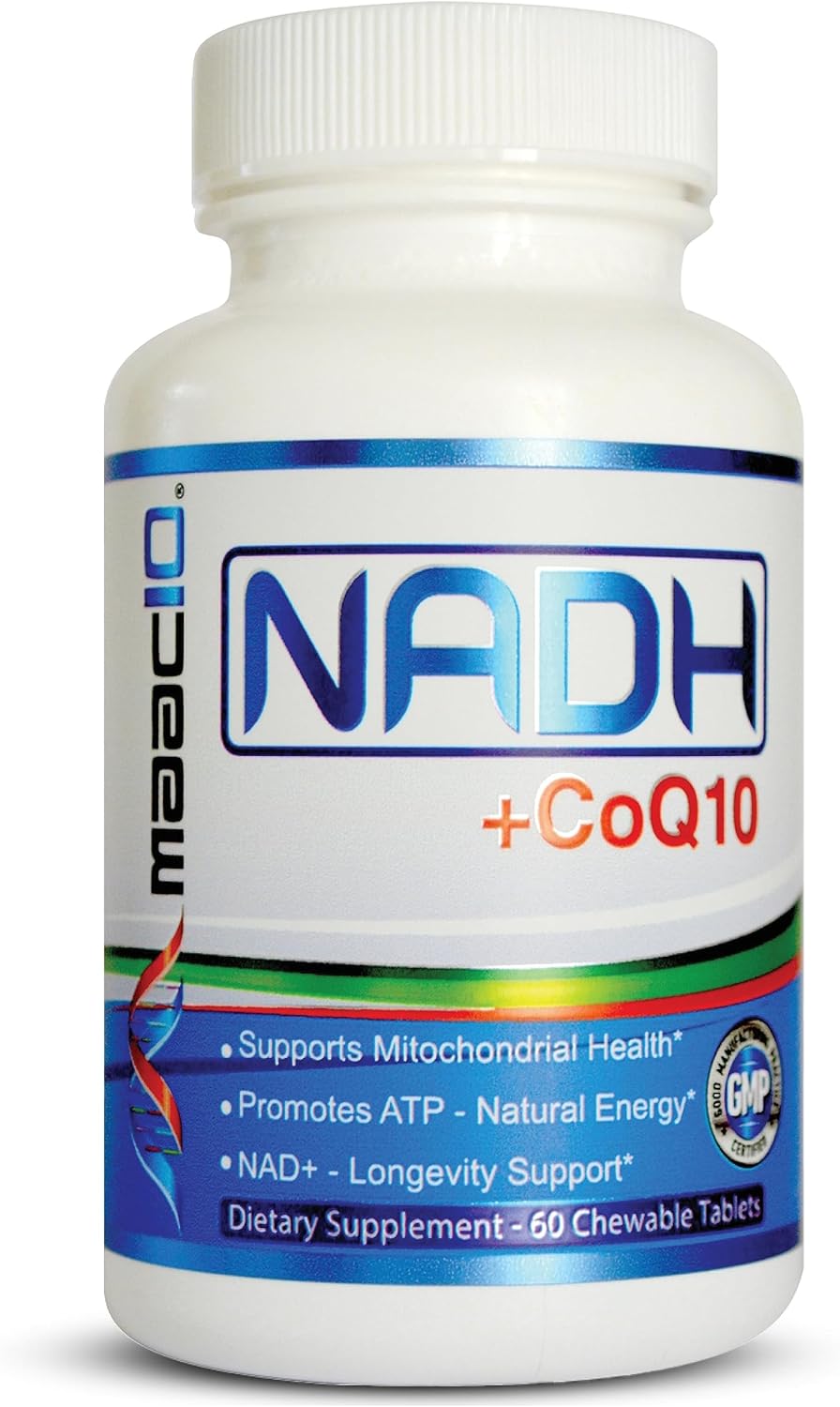 MAAC10 NADH + CoQ10 50mg PANMOL NADH + 100mg CoQ10 - Great Tasting Chews