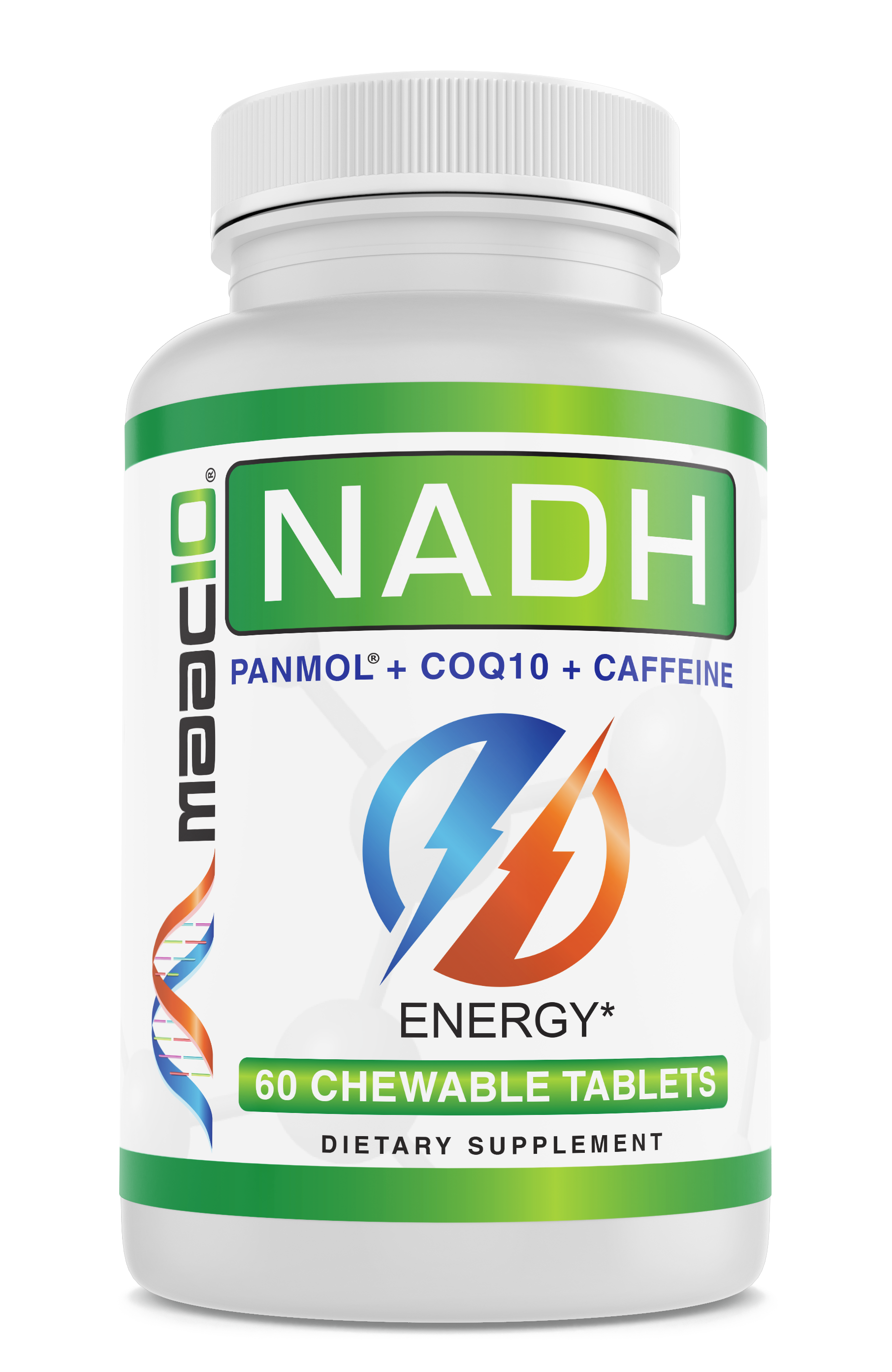 MAAC10 Caffeine Energy - Fast Acting Chewable Tablet with NADH