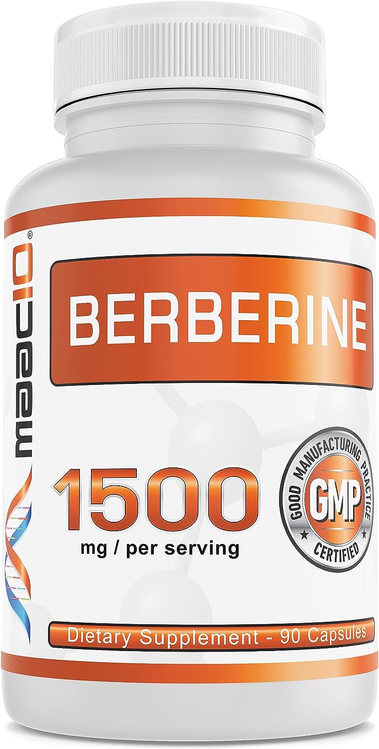 MAAC10 Berberine 1500mg Serving (3x500mg Caps).