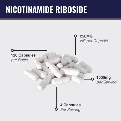 MAAC10 Nicotinamide Riboside 1000mg NR NAD+ Supplement.