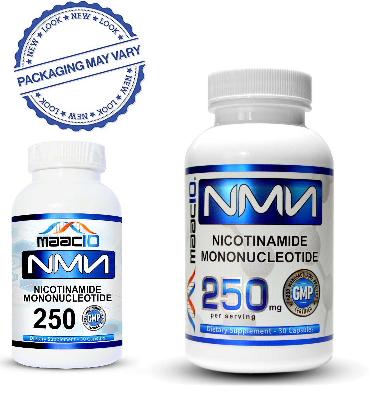 MAAC10 NMN (3-Pack) 250mg Capsules - Genuine NMN Nicotinamide Mononucleotide NAD+ Supplement